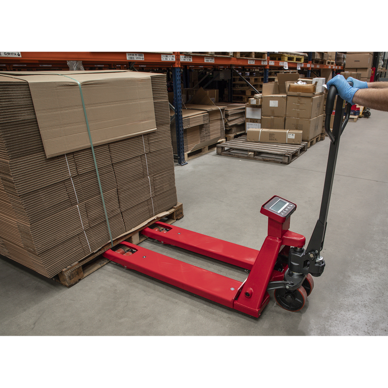 Sealey PT1150SC Pallet Truck with Scales 1150 x 555mm 2000kg Capacity - additional view 6