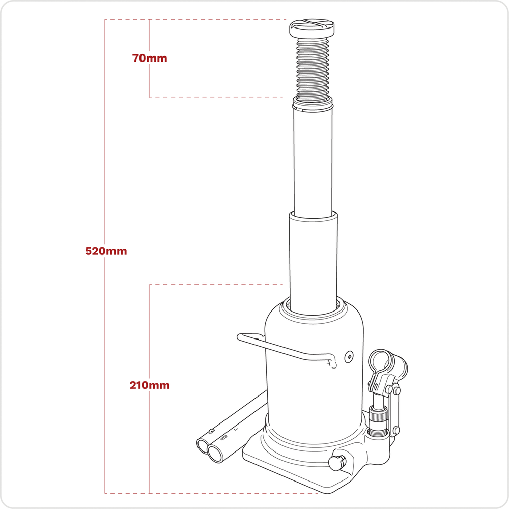 Sealey PTBJ10S Viking Telescopic Bottle Jack 10 Tonne - additional view 4