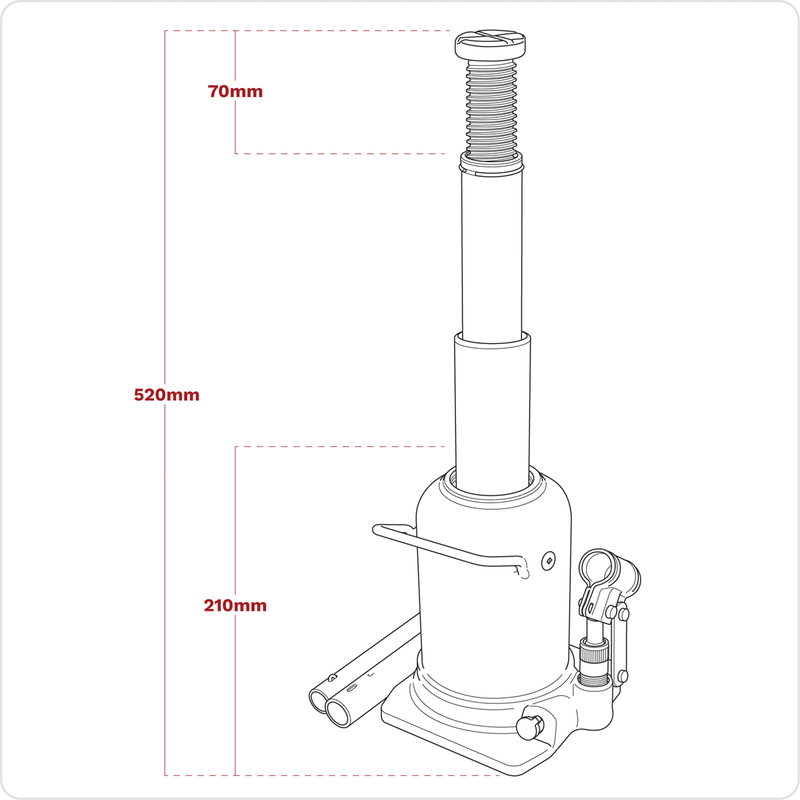 Sealey PTBJ10S Viking Telescopic Bottle Jack 10 Tonne - additional view 4