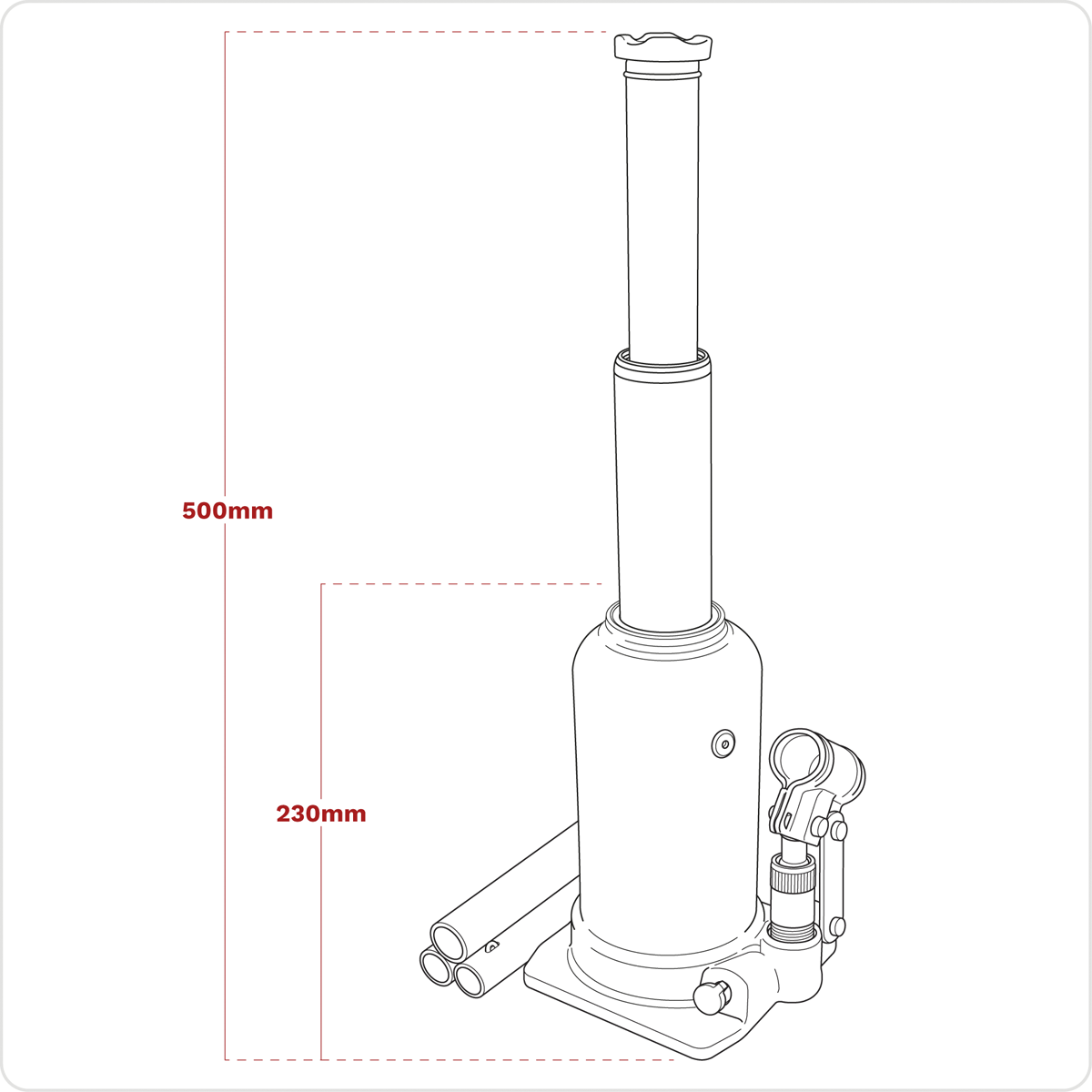 Sealey PTBJ5S Viking Telescopic Bottle Jack 5 Tonne - additional view 5