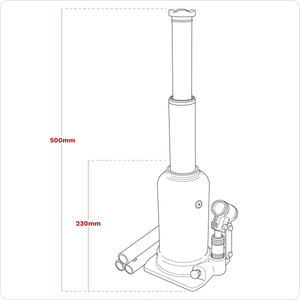 Sealey PTBJ5S Viking Telescopic Bottle Jack 5 Tonne - additional view 5