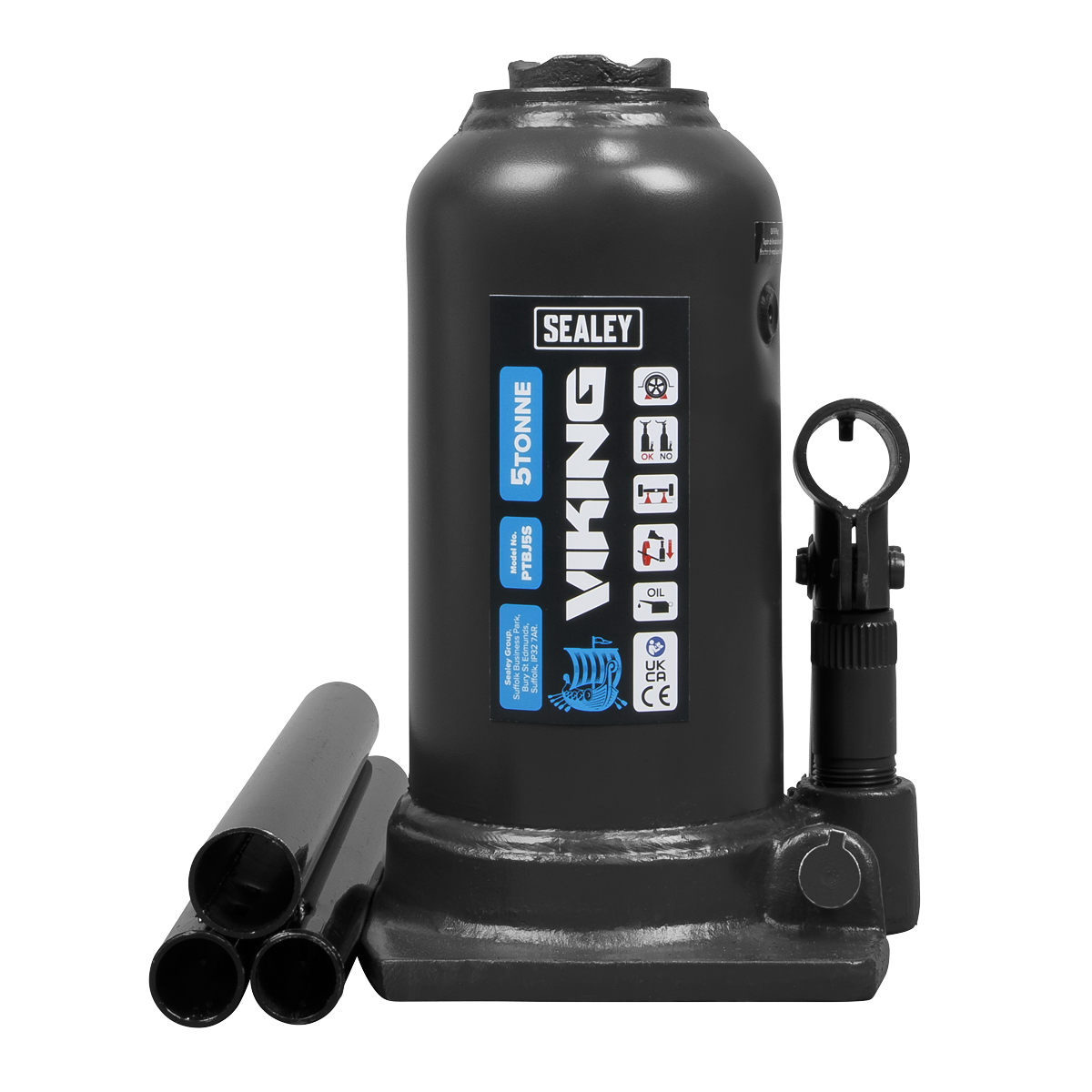 Sealey PTBJ5S Viking Telescopic Bottle Jack 5 Tonne - additional view 2