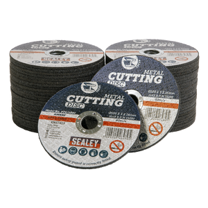 Sealey PTC/100C50 100 x 3mm Cutting Disc 16mm Bore - Pack of 50