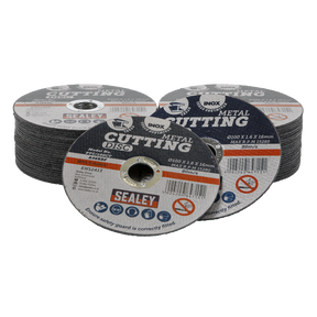 Sealey PTC/100CT50 100 x 1.6mm Cutting Disc 16mm Bore - Pack of 50