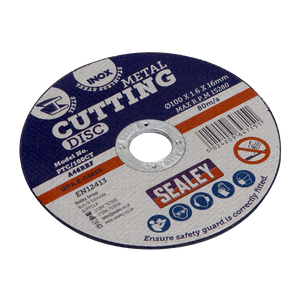 Sealey PTC/100CT50 100 x 1.6mm Cutting Disc 16mm Bore - Pack of 50 - additional view 5