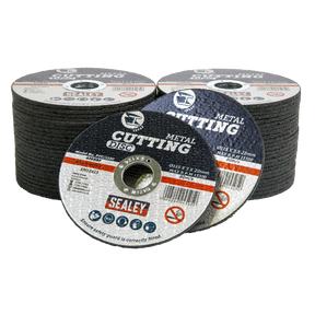 Sealey PTC/115C50 115 x 3mm Cutting Disc 22mm Bore - Pack of 50