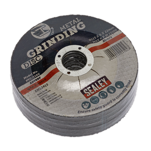 Sealey PTC/115G5 115 x 6mm Grinding Disc 22mm Bore - Pack of 5 - additional view 2