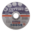 Sealey PTC/115MC 115 x 1.6mm Universal Cutting Disc 22mm Bore