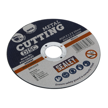 Sealey PTC/125CET 125 x 1.2mm Cutting Disc 22mm Bore