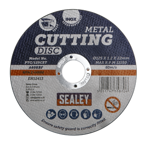 Sealey PTC/125CET 125 x 1.2mm Cutting Disc 22mm Bore - additional view 2