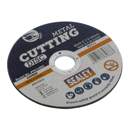 Sealey PTC/125C 125 x 3mm Cutting Disc 22mm Bore