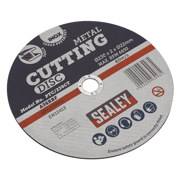 Sealey PTC/230CT 230 x 2mm Cutting Disc 22mm Bore