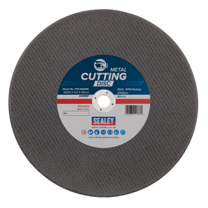 Sealey PTC/30020C 300 x 3.2mm Flat Metal Cutting Disc 20mm Bore - additional view 2