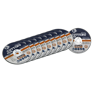 Sealey PTC/3C10 75 x 2mm Cutting Disc 10mm Bore - Pack of 10