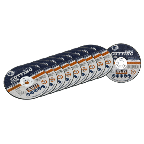 Sealey PTC/3C10 75 x 2mm Cutting Disc 10mm Bore - Pack of 10