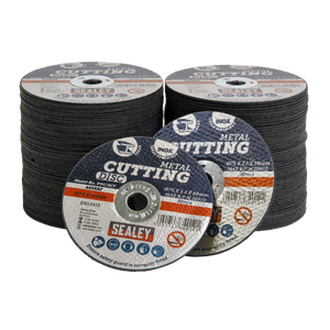 Sealey PTC/3CT100 75 x 1.2mm Cutting Disc 10mm Bore - Pack of 100