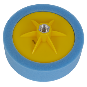 Sealey PTC/CH/5/8-B 150 x 50mm Buffing & Polishing Foam Head 5/8"UNC - Blue/Medium