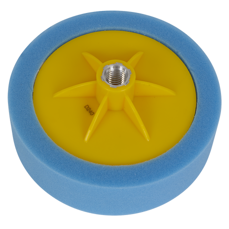 Sealey PTC/CH/5/8-B 150 x 50mm Buffing & Polishing Foam Head 5/8"UNC - Blue/Medium
