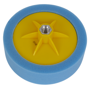 Sealey PTC/CH/M14-B 150 x 50mm Buffing & Polishing Foam Head M14 x 2mm - Blue/Medium