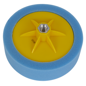 Sealey PTC/CH/M14-B 150 x 50mm Buffing & Polishing Foam Head M14 x 2mm - Blue/Medium