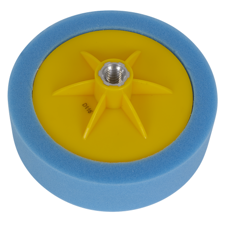 Sealey PTC/CH/M14-B 150 x 50mm Buffing & Polishing Foam Head M14 x 2mm - Blue/Medium