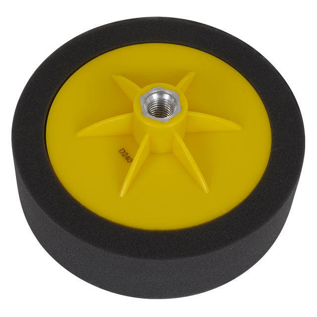 Sealey PTC/CH/M14-P 150 x 50mm Buffing & Polishing Foam Head M14 x 2mm - Black/Soft