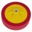 Sealey PTC/CH/M14-R 150 x 50mm Buffing & Polishing Foam Head M14 x 2mm - Red/Ultra-Soft