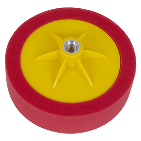 Sealey PTC/CH/M14-R 150 x 50mm Buffing & Polishing Foam Head M14 x 2mm - Red/Ultra-Soft