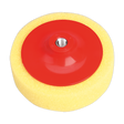 Sealey PTC/CH/M14-Y 150 x 50mm Buffing & Polishing Foam Head M14 x 2mm - Yellow/Coarse