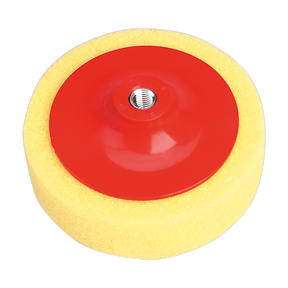 Sealey PTC/CH/M14-Y 150 x 50mm Buffing & Polishing Foam Head M14 x 2mm - Yellow/Coarse