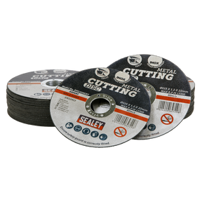 Sealey PTC115CET50 115 x 1.2mm Cutting Disc 22mm Bore - Pack of 50