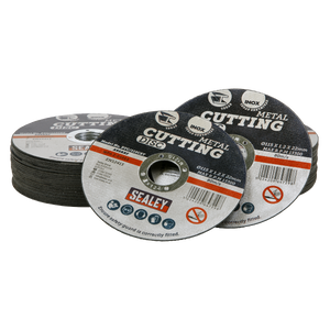 Sealey PTC115CET50 115 x 1.2mm Cutting Disc 22mm Bore - Pack of 50