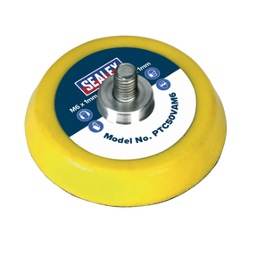 Sealey PTC50VAM6 50mm Hook-and-Loop Backing Pad M6 x 1mm