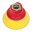 Sealey PTCBPV4S 75mm Hook-and-Loop Ultra-Soft Backing Pad M14 x 2mm