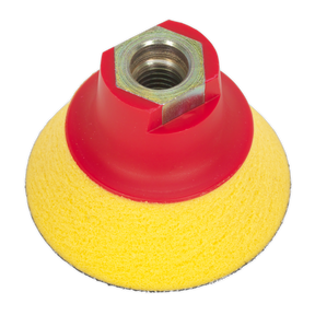 Sealey PTCBPV4S 75mm Hook-and-Loop Ultra-Soft Backing Pad M14 x 2mm