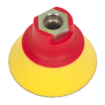 Sealey PTCBPV4S 75mm Hook-and-Loop Ultra-Soft Backing Pad M14 x 2mm