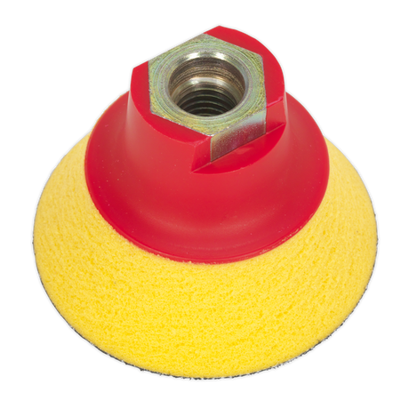 Sealey PTCBPV4S 75mm Hook-and-Loop Ultra-Soft Backing Pad M14 x 2mm