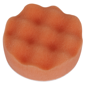 Sealey PTCCHW80O Hook-and-Loop Buffing & Polishing Foam Head 80 x 25mm - Orange/Firm