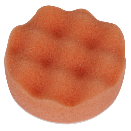 Sealey PTCCHW80O Hook-and-Loop Buffing & Polishing Foam Head 80 x 25mm - Orange/Firm