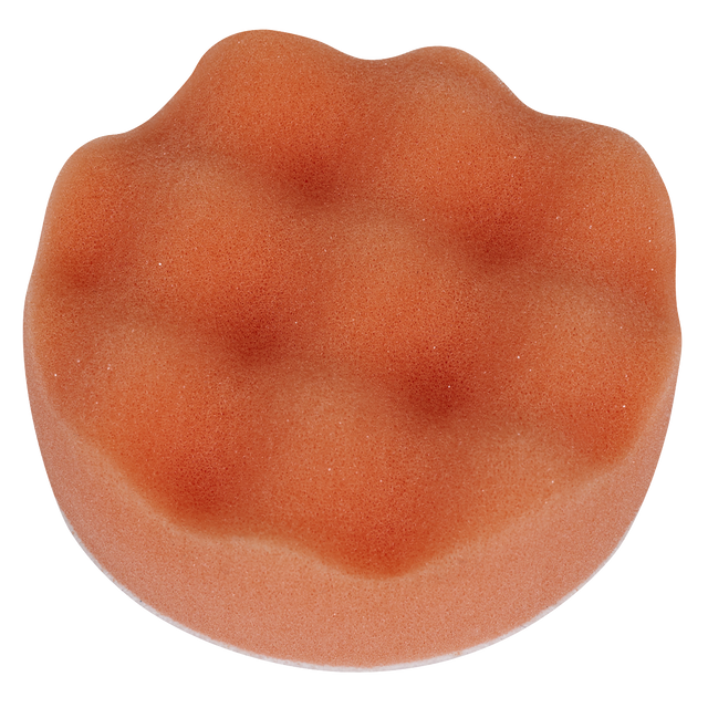 Sealey PTCCHW80O Hook-and-Loop Buffing & Polishing Foam Head 80 x 25mm - Orange/Firm