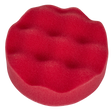 Sealey PTCCHW80R Hook-and-Loop Buffing & Polishing Foam Head 80 x 25mm - Red/Ultra-Soft