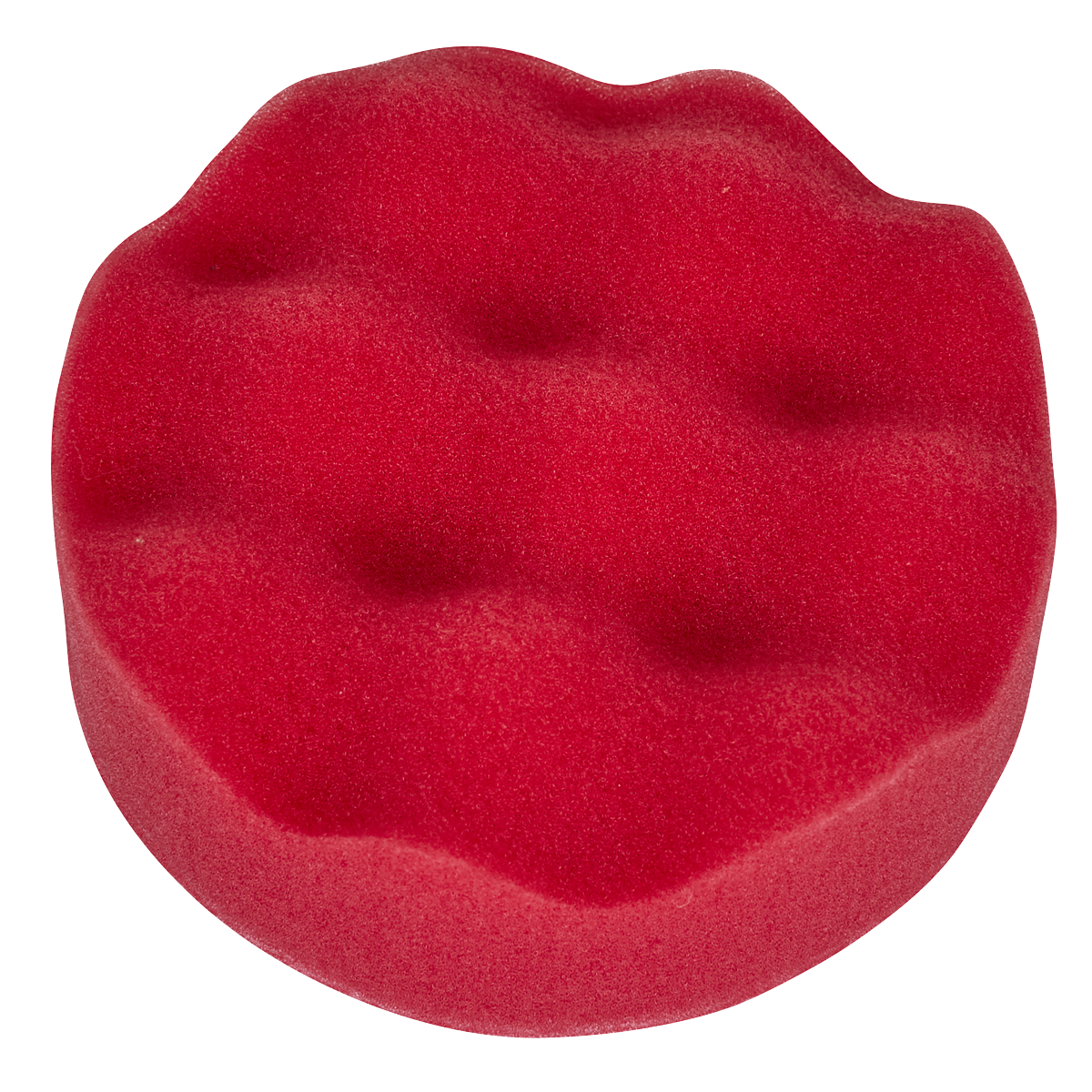 Sealey PTCCHW80R Hook-and-Loop Buffing & Polishing Foam Head 80 x 25mm - Red/Ultra-Soft