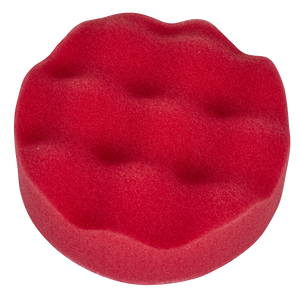 Sealey PTCCHW80R Hook-and-Loop Buffing & Polishing Foam Head 80 x 25mm - Red/Ultra-Soft