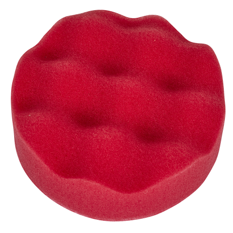 Sealey PTCCHW80R Hook-and-Loop Buffing & Polishing Foam Head 80 x 25mm - Red/Ultra-Soft