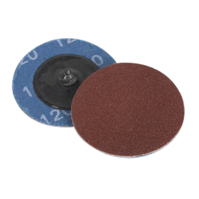 Sealey PTCQC50120 50mm Quick Change Sanding Disc 120Grit - Pack of 10