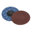 Sealey PTCQC7580 75mm Quick Change Sanding Disc 80Grit - Pack of 10