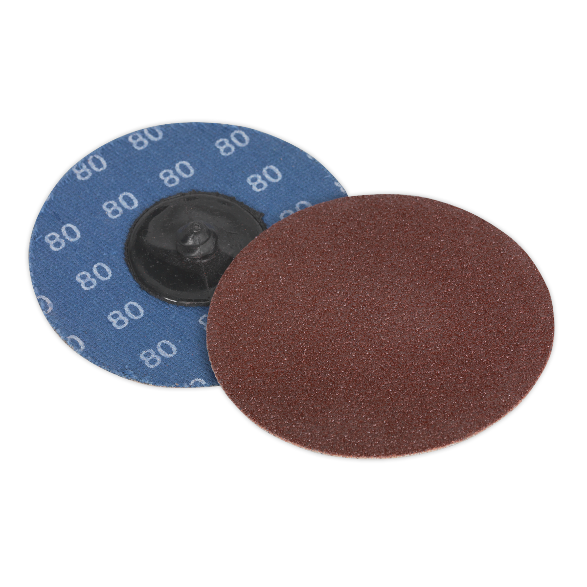 Sealey PTCQC7580 75mm Quick Change Sanding Disc 80Grit - Pack of 10