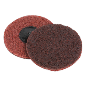 Sealey PTCQC75M Quick Change Preparation Pad 75mm, Medium - Pack of 10