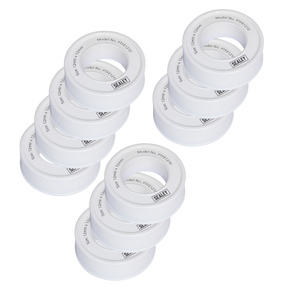 Sealey PTFE1210 PTFE Thread Sealing Tape 12mm x 12m