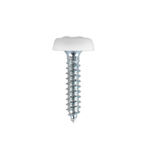 Sealey PTNP5 Numberplate Screw with Plastic Enclosed Head 4.8 x 24mm, White - Pack of 50 - additional view 3
